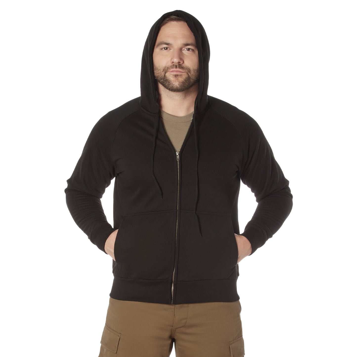 Thermal Lined Zipper Hoodie Hooded Sweatshirt