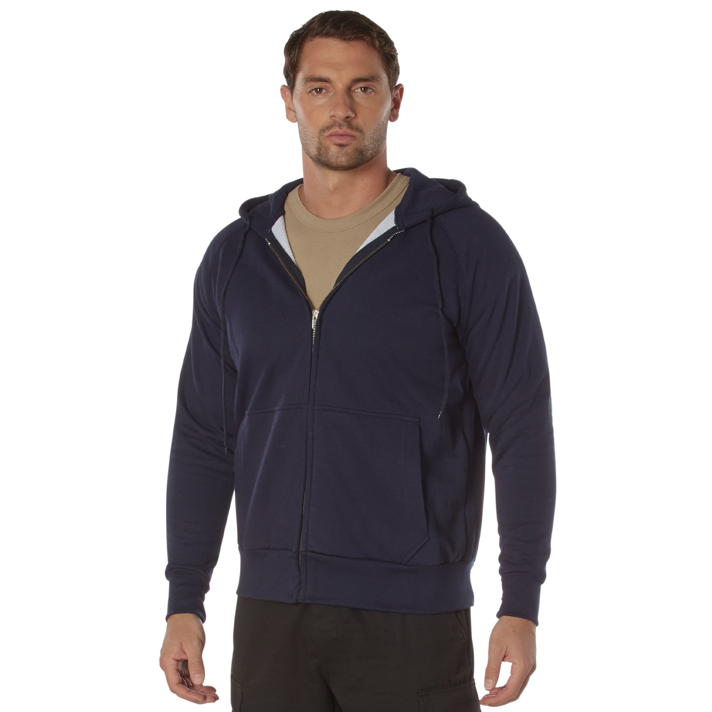 Thermal Lined Zipper Hoodie Hooded Sweatshirt