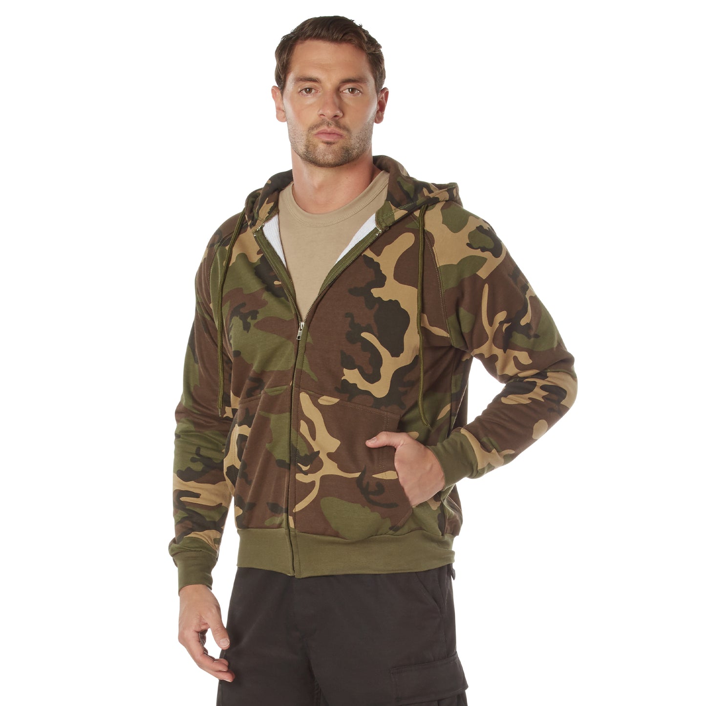 Thermal Lined Zipper Hoodie Hooded Sweatshirt
