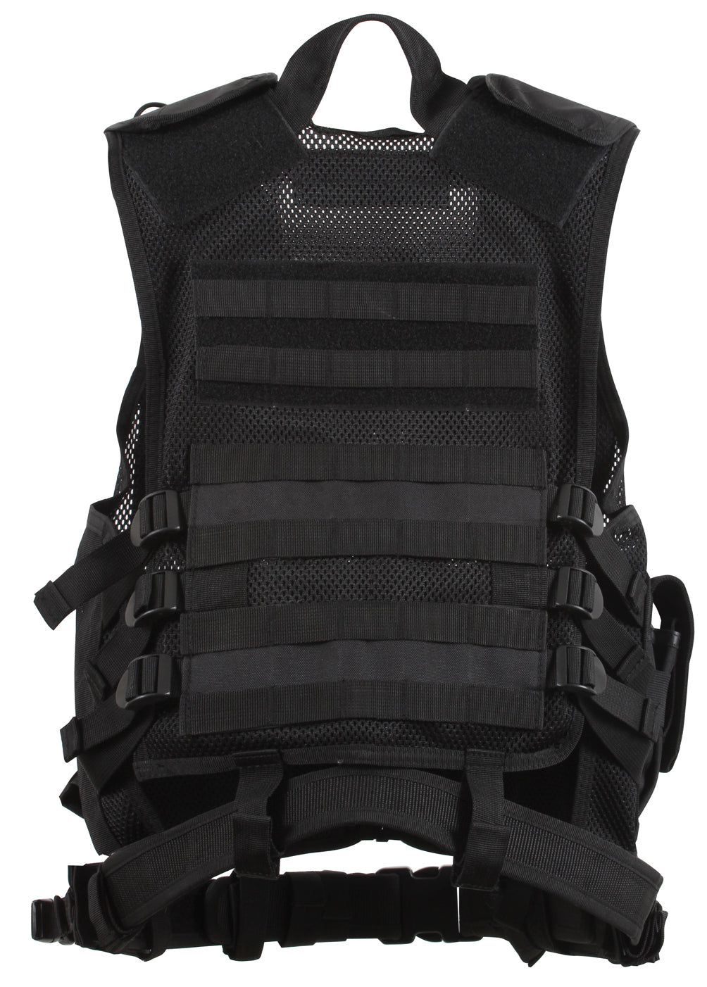 Rothco Black Oversized Cross-Draw Tactical Vest MOLLE Law Enforcement Vests