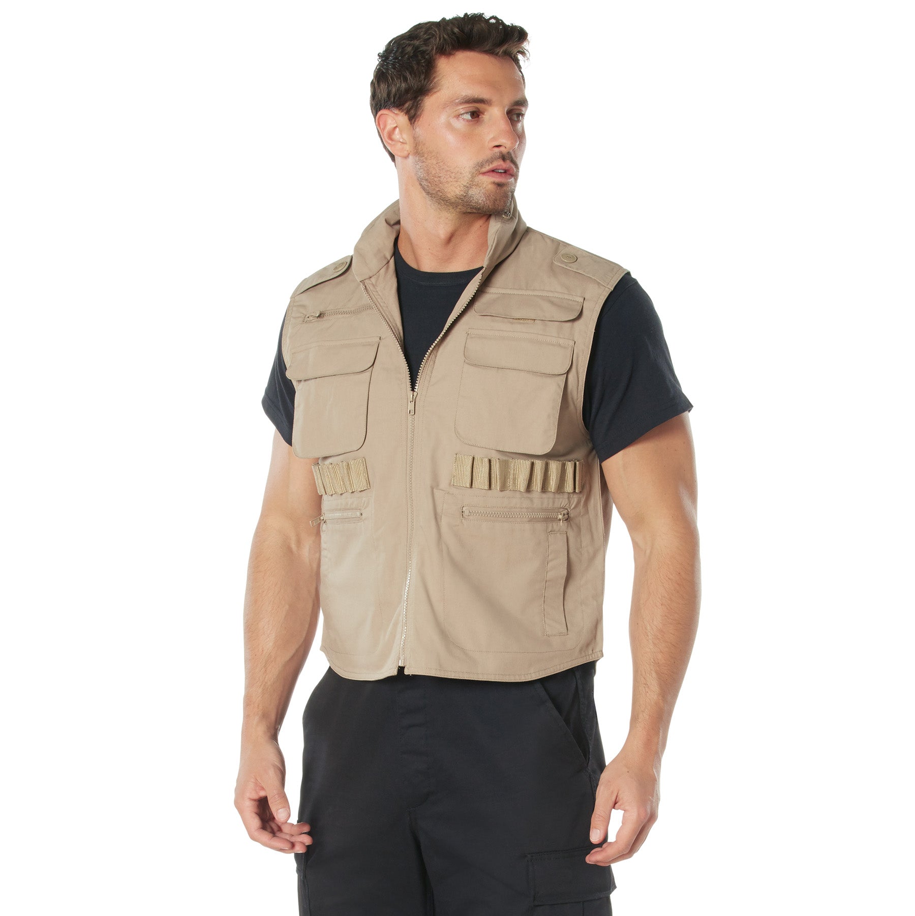 8 Pocket Tactical Ranger Vest W/Hood – Grunt Force