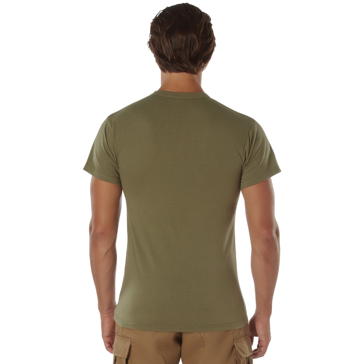Vintage Army T-Shirt Mens Olive Drab OD Gym Undershirt PT Tee Shirt