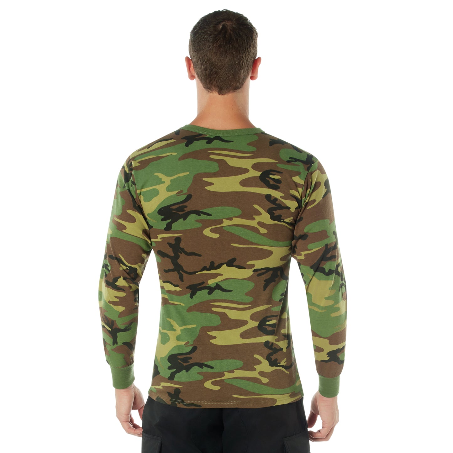 Rothco Woodland Camo Camouflage Long Sleeve T-Shirt