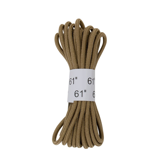 61" Long Desert Tan Boot Laces - Khaki Beige Shoe Laces - 1 Pair