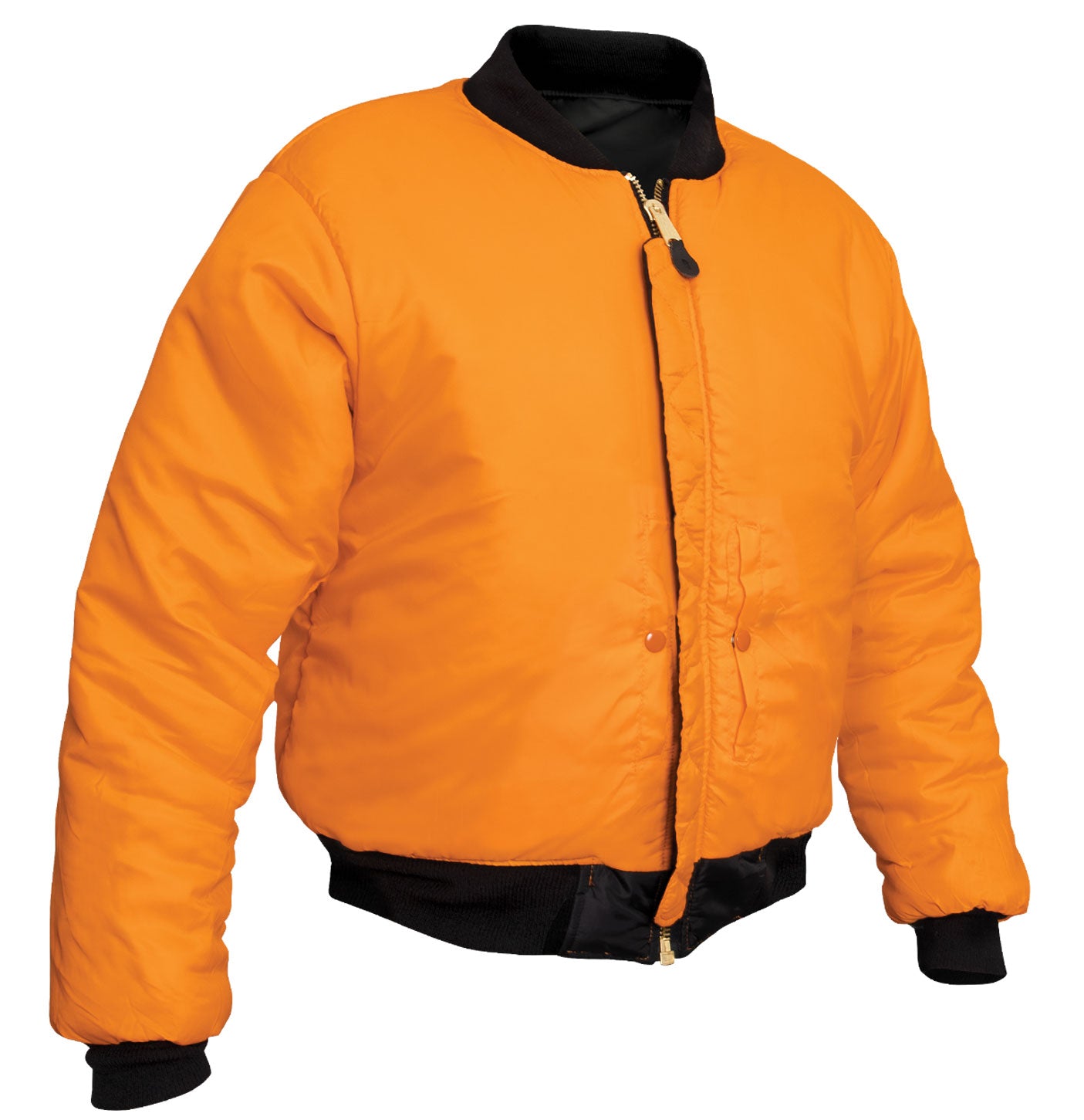 Reversible MA-1 Flight Jacket in Black With NASA Patches