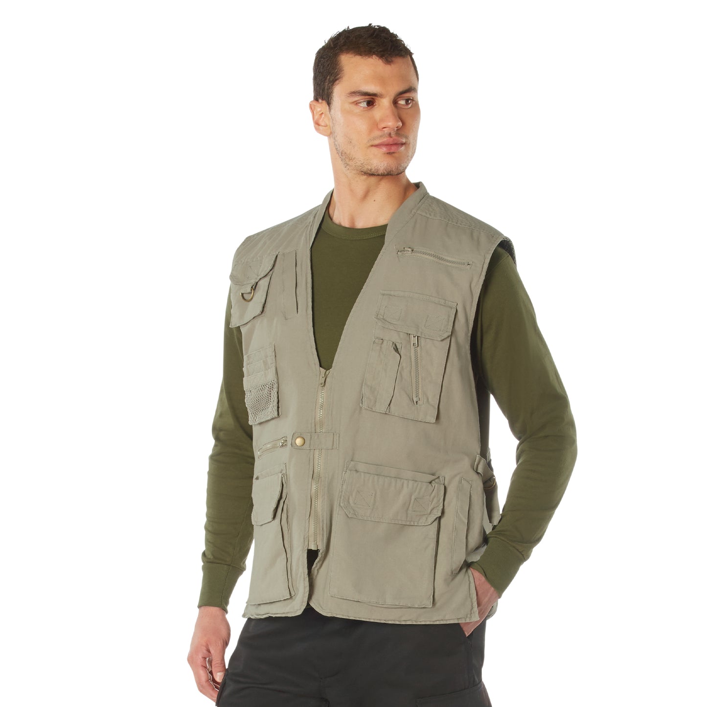 Safari Outback Vests -18 Pocket Outdoor Fishing Vest Hiking Camping Vests