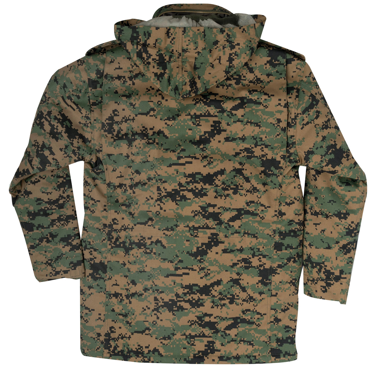 Woodland Camo Kid's M-65 Field Jacket With Built-In Liner Kids Camo Coats