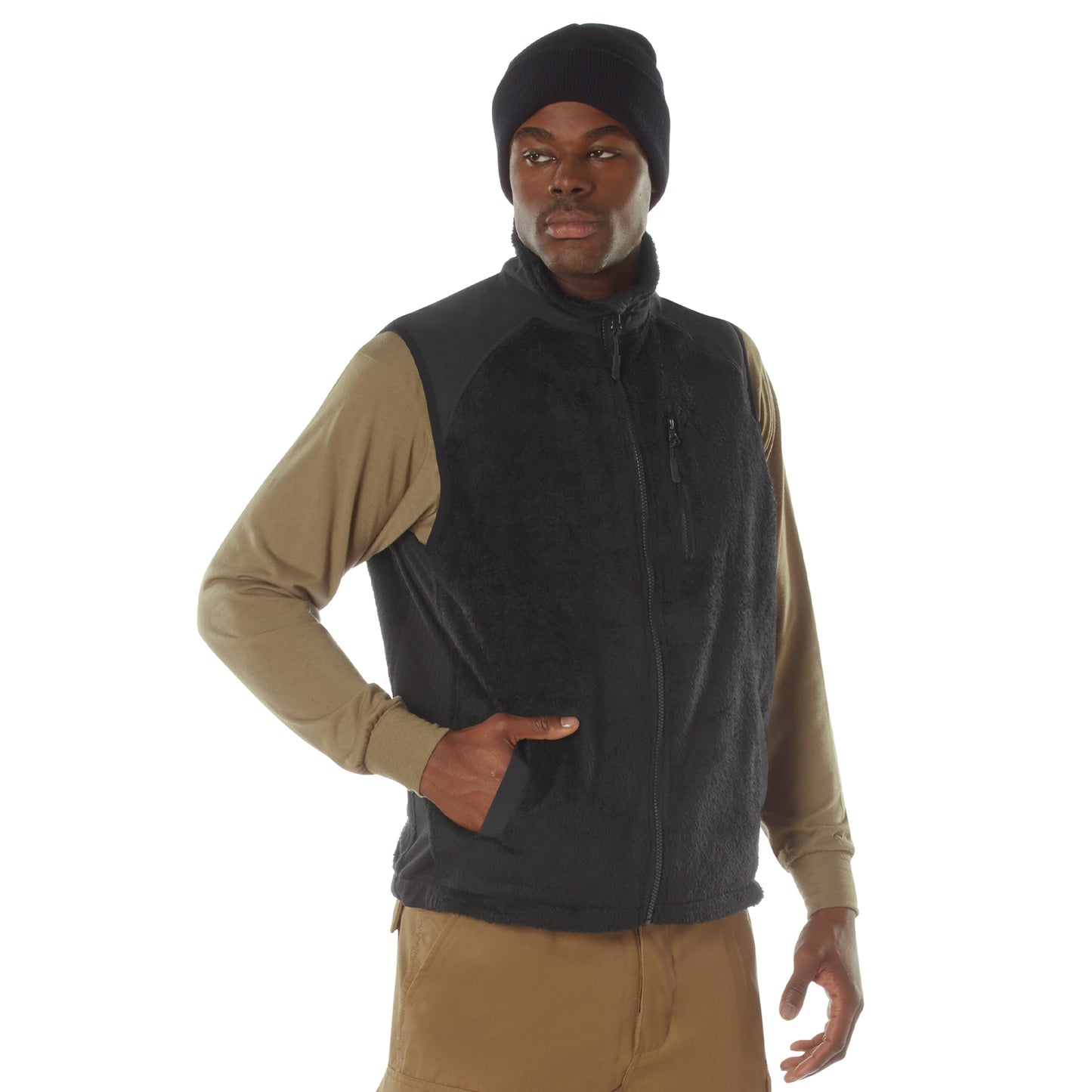 Rothco Men's Mid-Weight Fleece Vest E.C.W.C.S. Fleece Vest