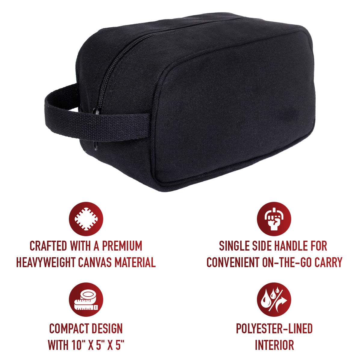 Canvas Travel Shave Kit Bags - GI Style Toiletry Shaving Kit Bag