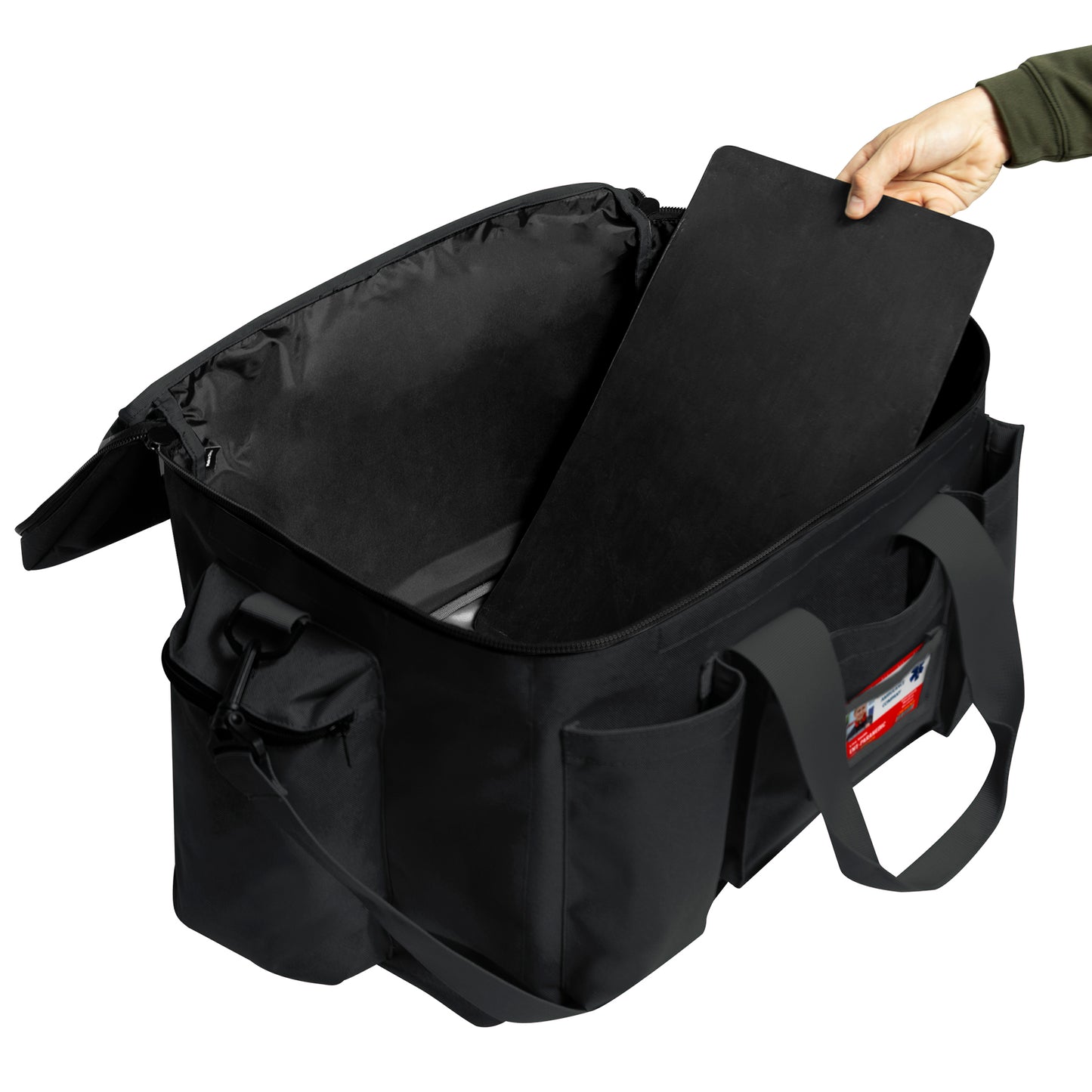 Black Police Equipment Bag - Nylon Law Enforcement Security Gear Pack Bags