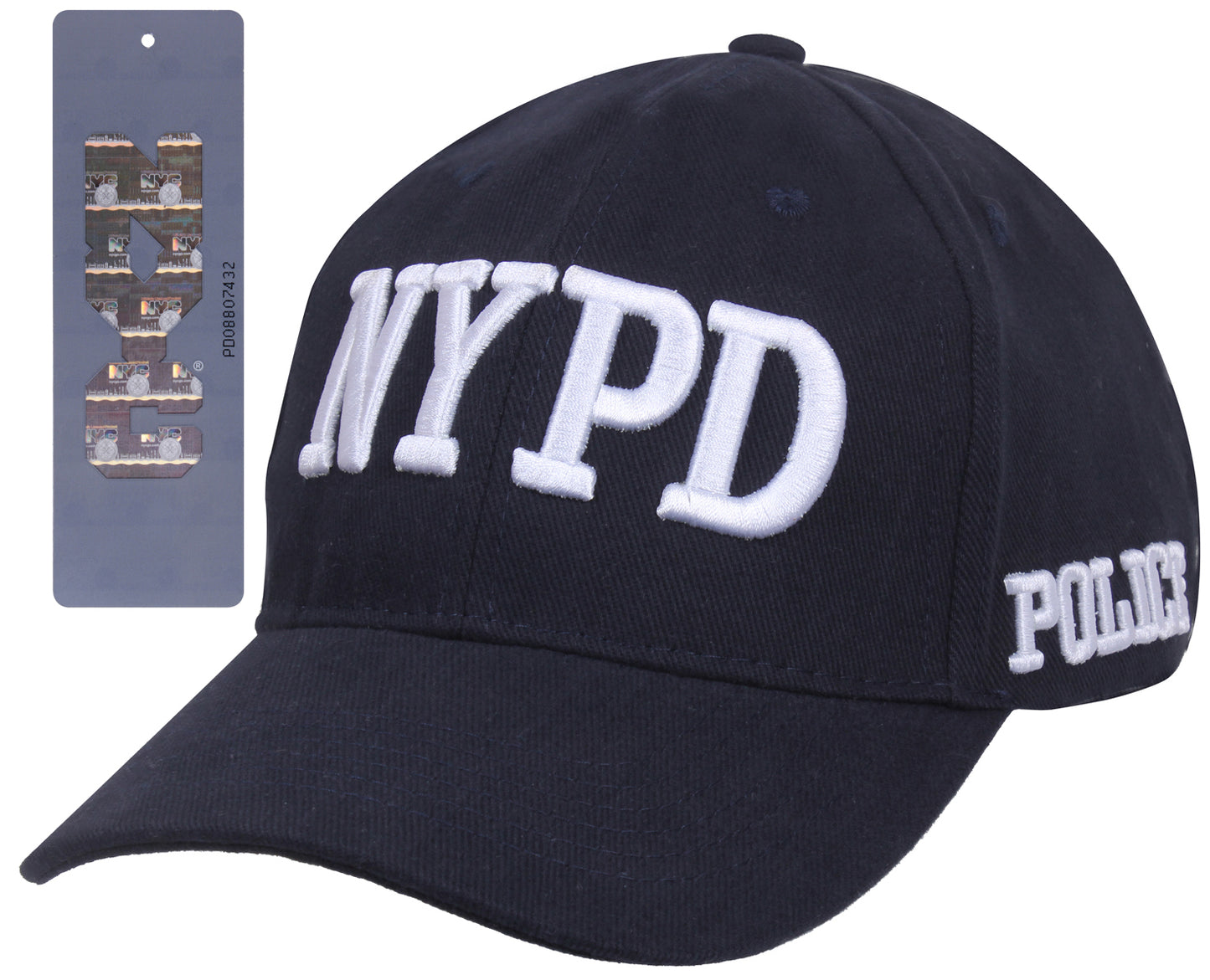 "NYPD" Officially Licensed Shield Cap - Navy Blue - Low Profile Baseball Hat