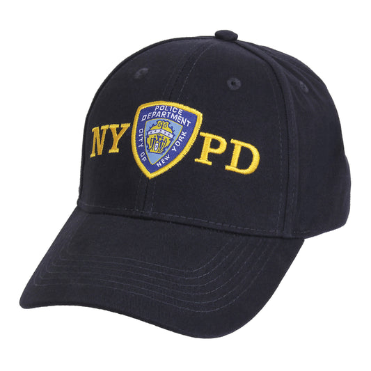 "NYPD" Officially Licensed Shield Cap - Navy Blue - Low Profile Baseball Hat