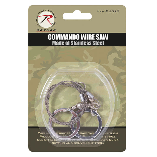 Commando Wire Saw - Camping Tool - Lightweight Cut Tool for Wood Plastic Bone