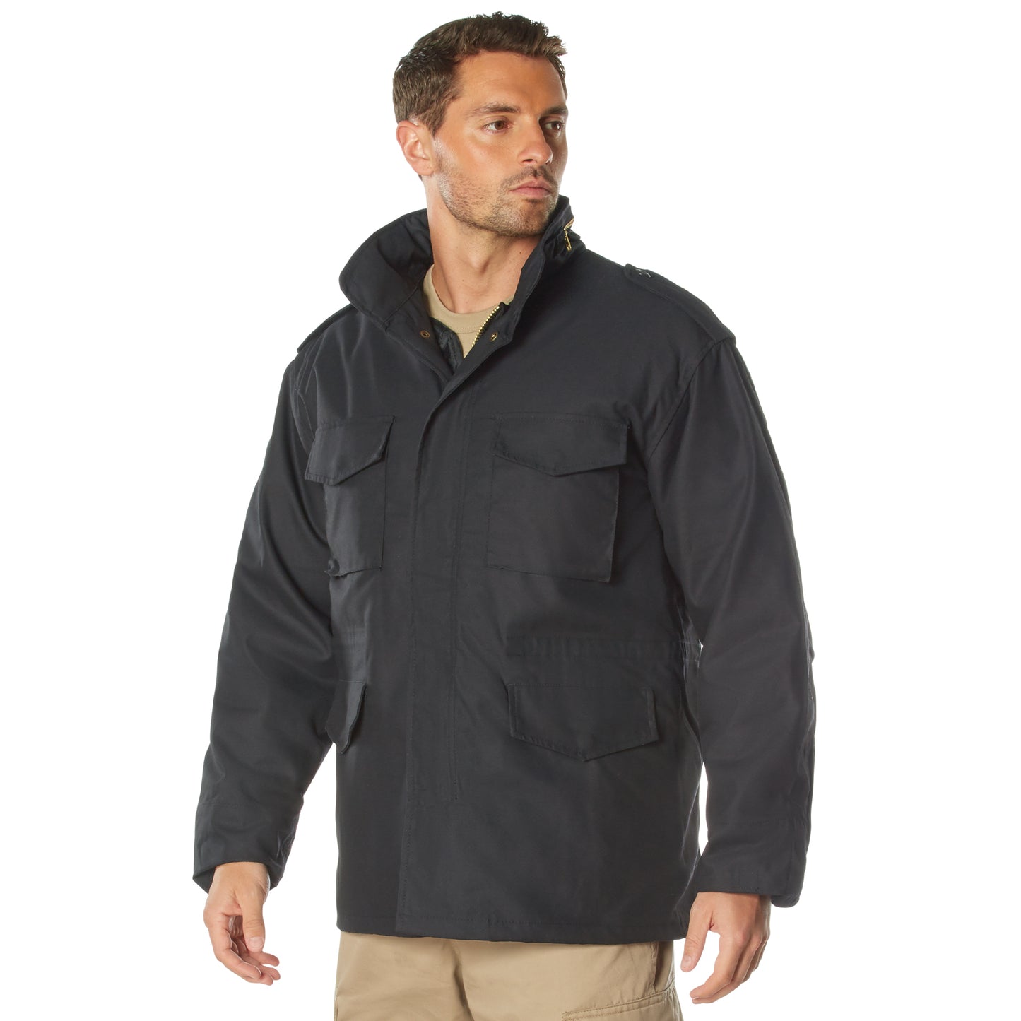 Men's Long Length M-65 Field Jacket in Winter Coat