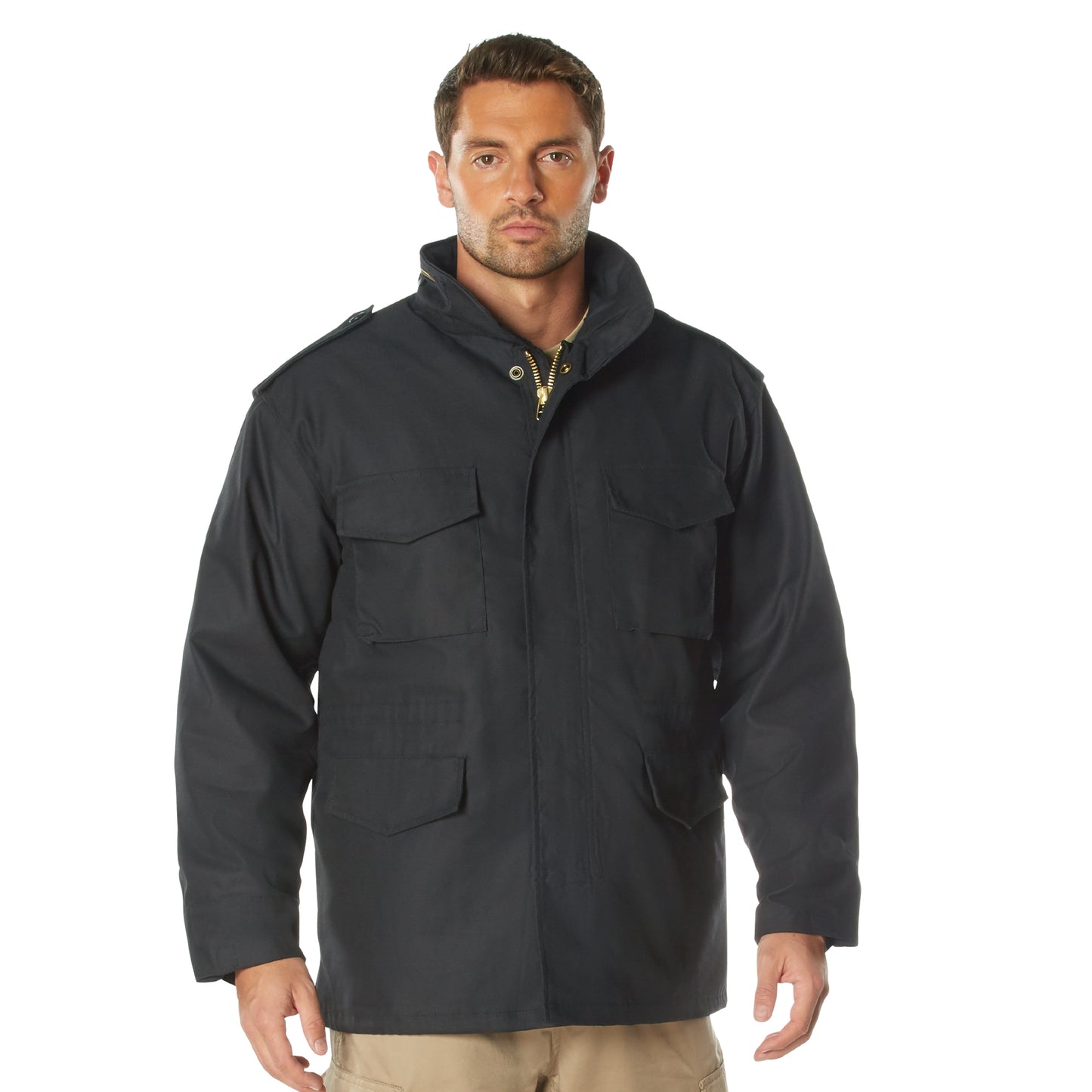 Men's Long Length M-65 Field Jacket in Winter Coat