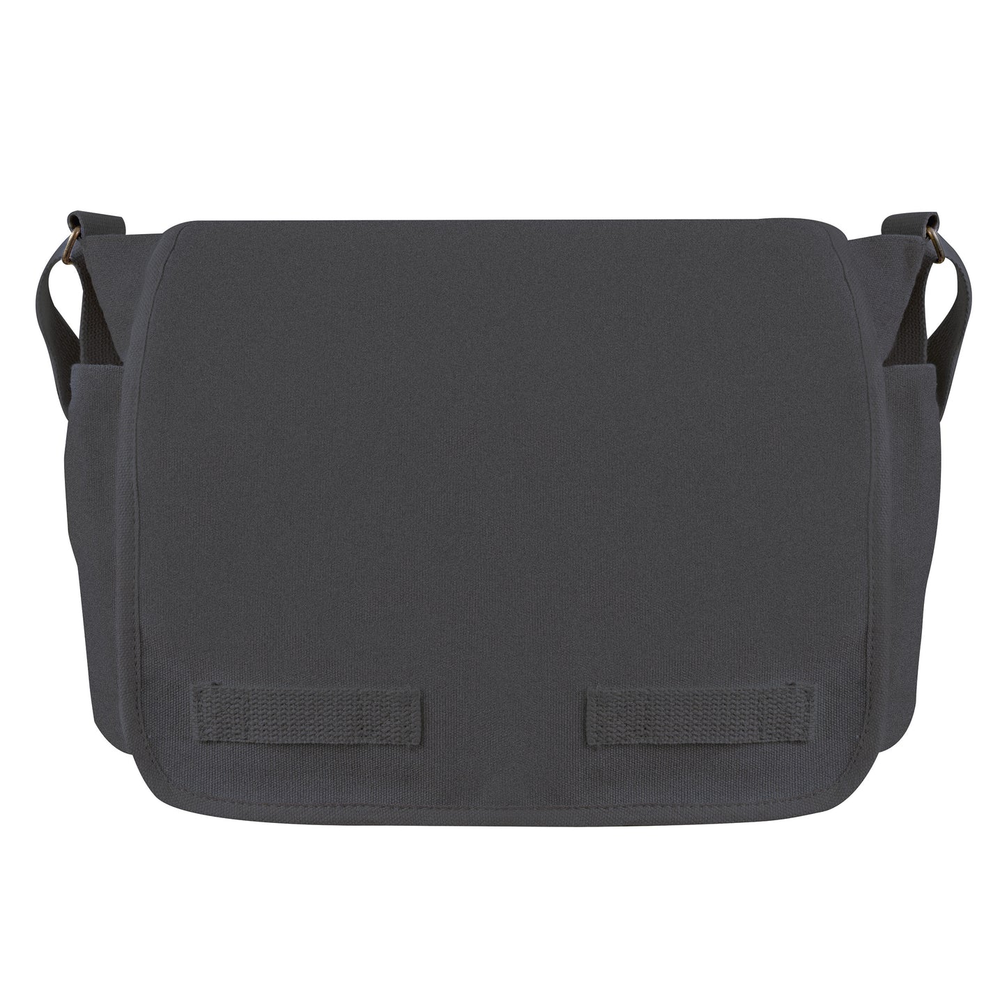 Charcoal Grey Vintage Look Unwashed Canvas Tactical Messenger Bag 15x11x6