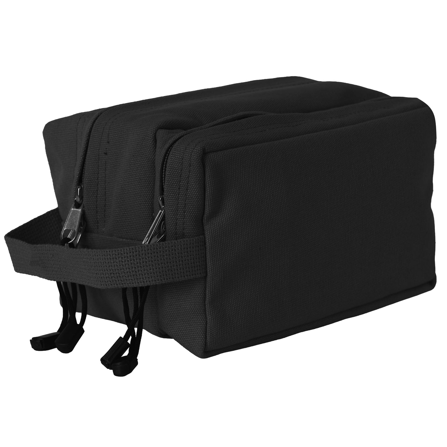 Travel Toiletry Shave Kit Bags - Dual Section Canvas Tourist Shower Packs