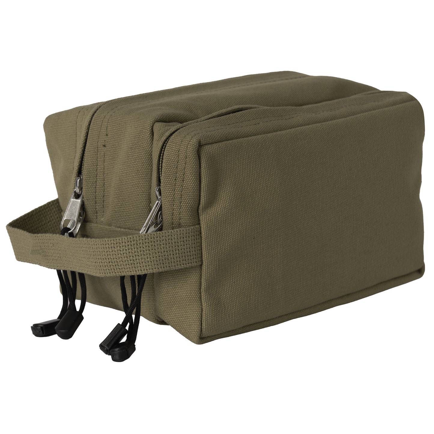 Travel Toiletry Shave Kit Bags - Dual Section Canvas Tourist Shower Packs