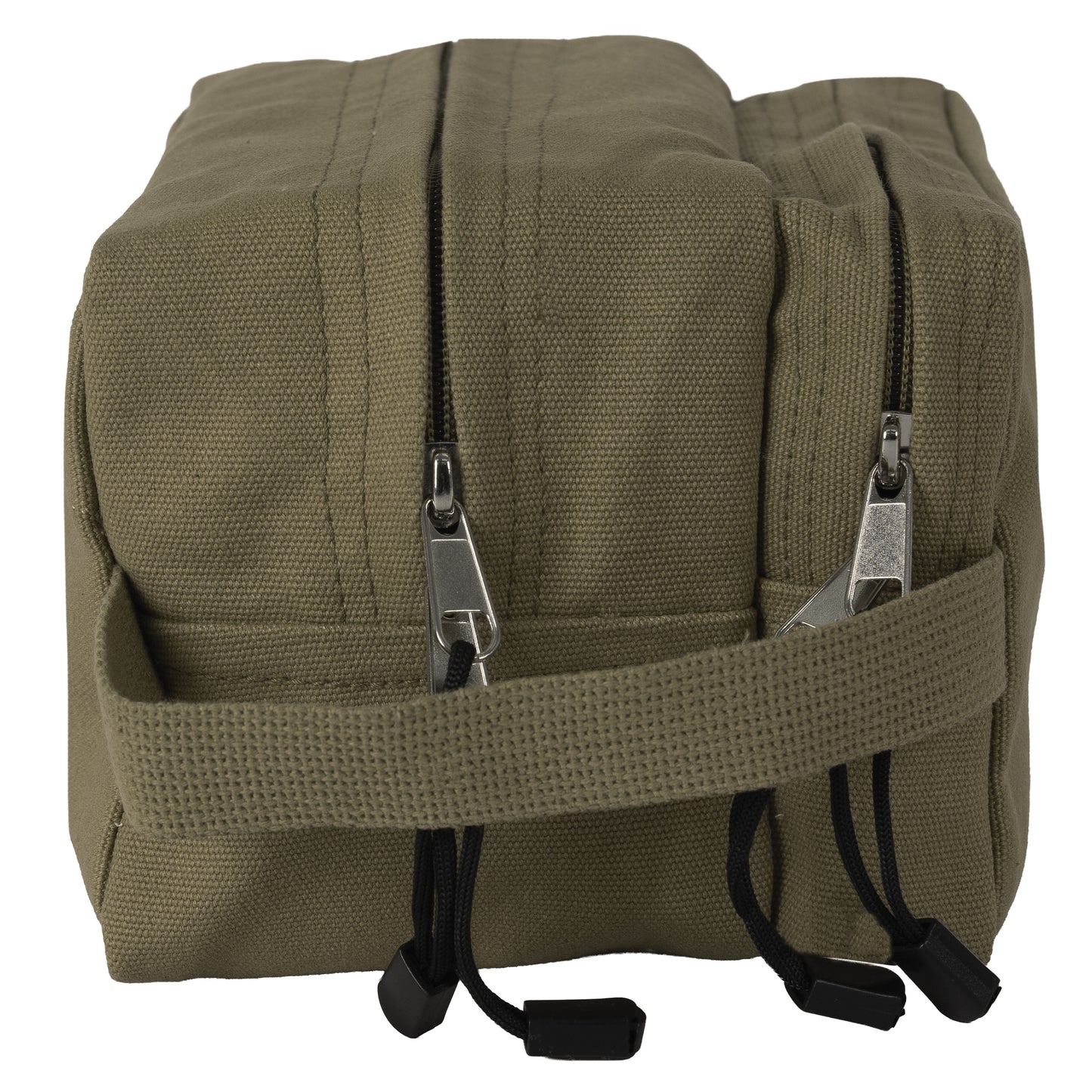 Travel Toiletry Shave Kit Bags - Dual Section Canvas Tourist Shower Packs