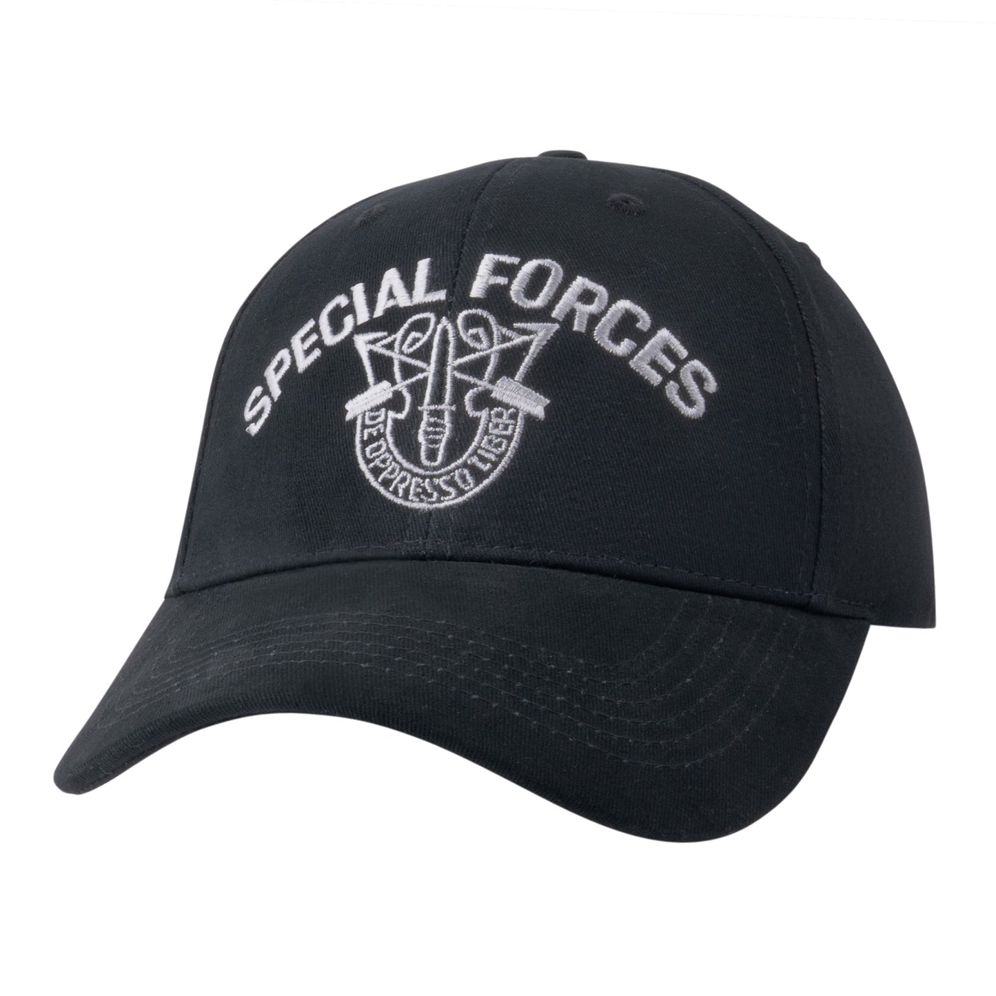 Special Forces Baseball Cap In Black With Embroidered Insignia