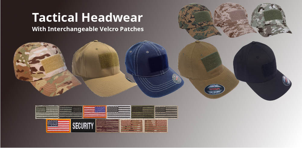Tactical Headwear with Velcro Patches