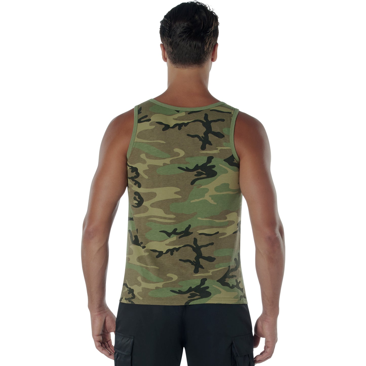 Vintage Woodland Camo Camouflage Tank Top