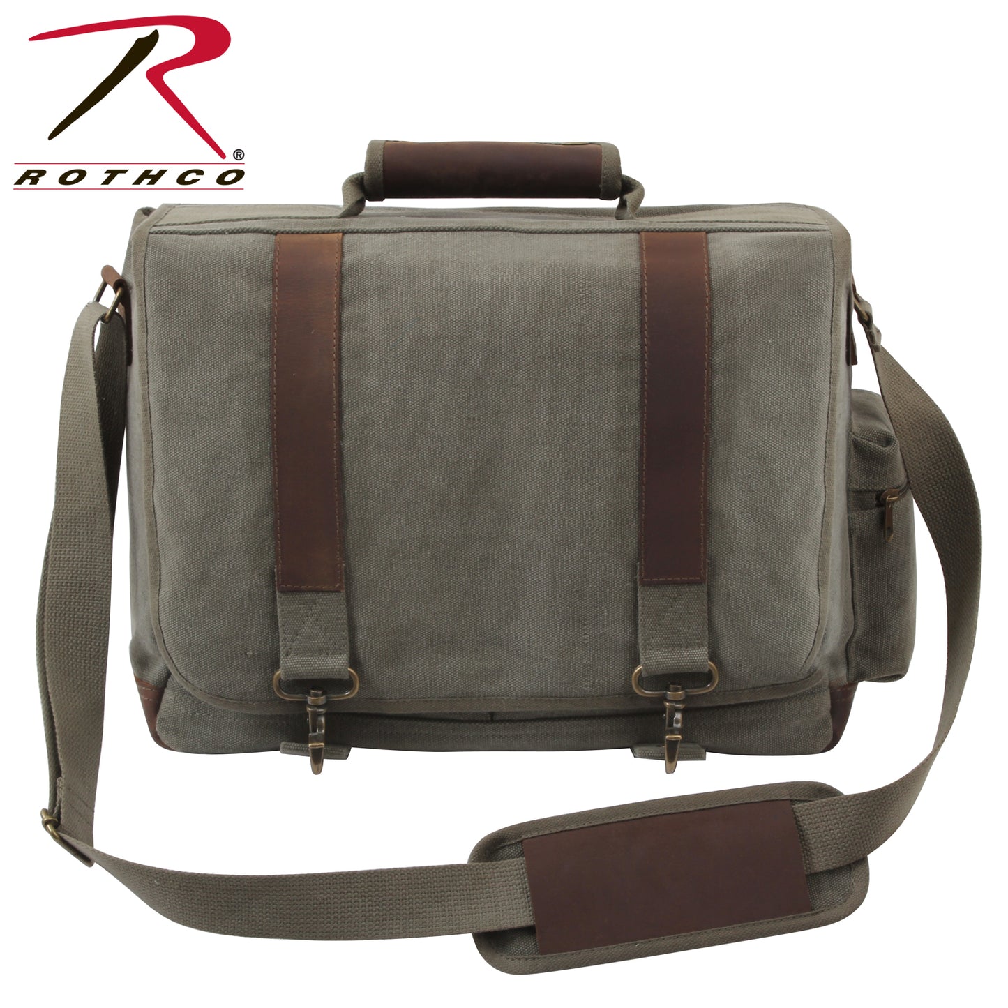 Vintage Pathfinder Laptop Bags - Canvas & Leather Laptops Shoulder Messenger Bag