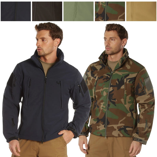 Special OPS Tactical Soft Shell Jacket w Waterproof Shell