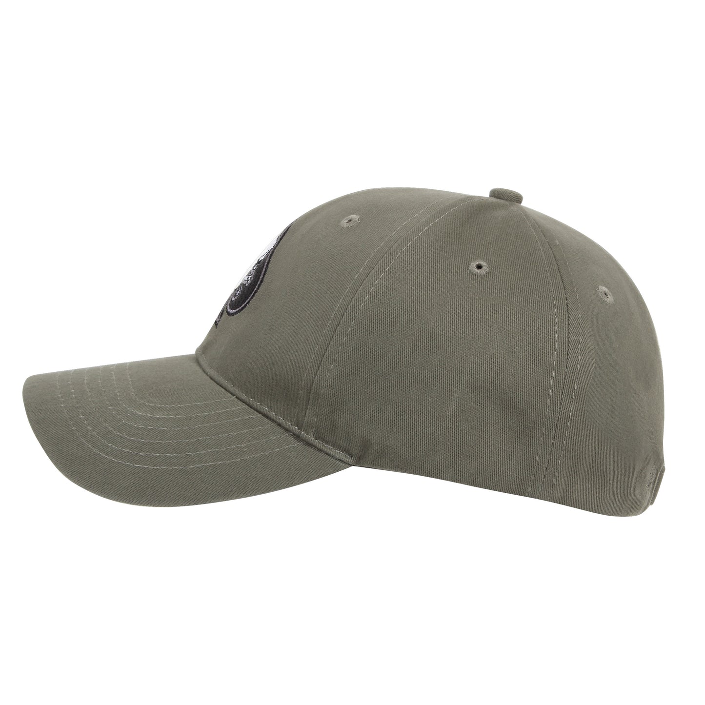 Death Spade - Olive Drab - Black Ink Design Low Profile Baseball Hat