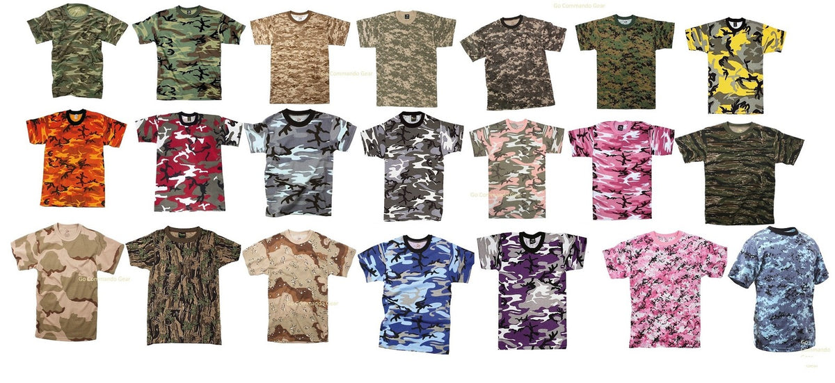 Camouflage Camo Army T-Shirts Tees Tee Shirts