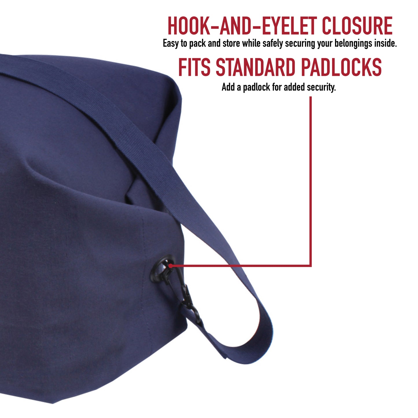 Navy Blue Heavyweight Top Load Duffle Bag - Rothco 42" Reinforced Canvas Bags