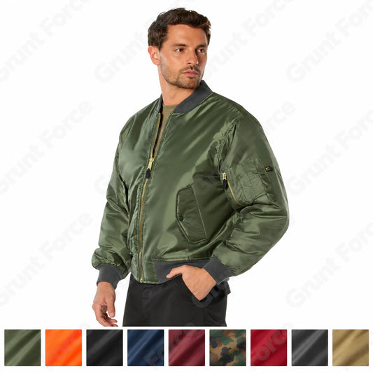 MA-1 Military Type Flight Jacket USAF Bomber Air Force Tactical Jackets XS - 8XL