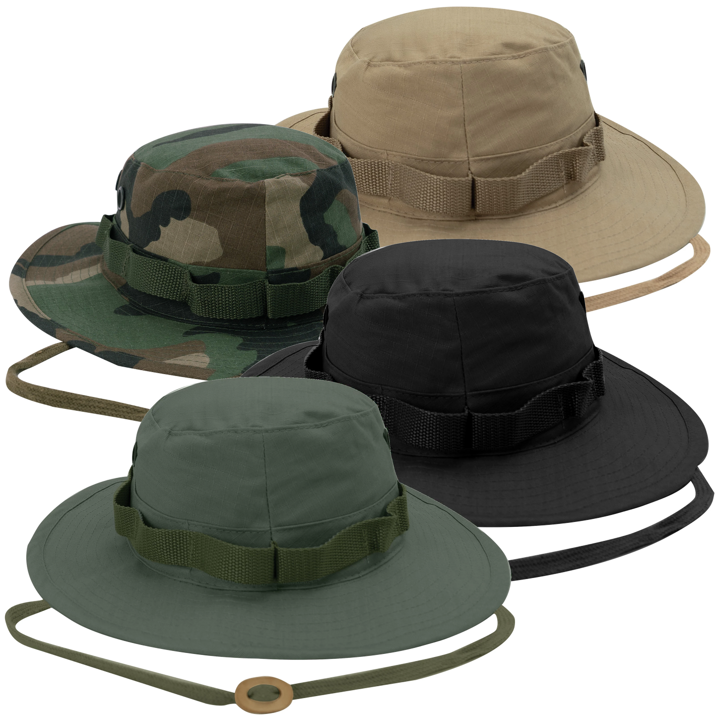 Rothco Mens 100% Cotton Rip Stop Boonie Hat