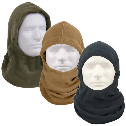 Polar Fleece Adjustable Balaclava Cold Weather Comfy Head & Neck Warmer