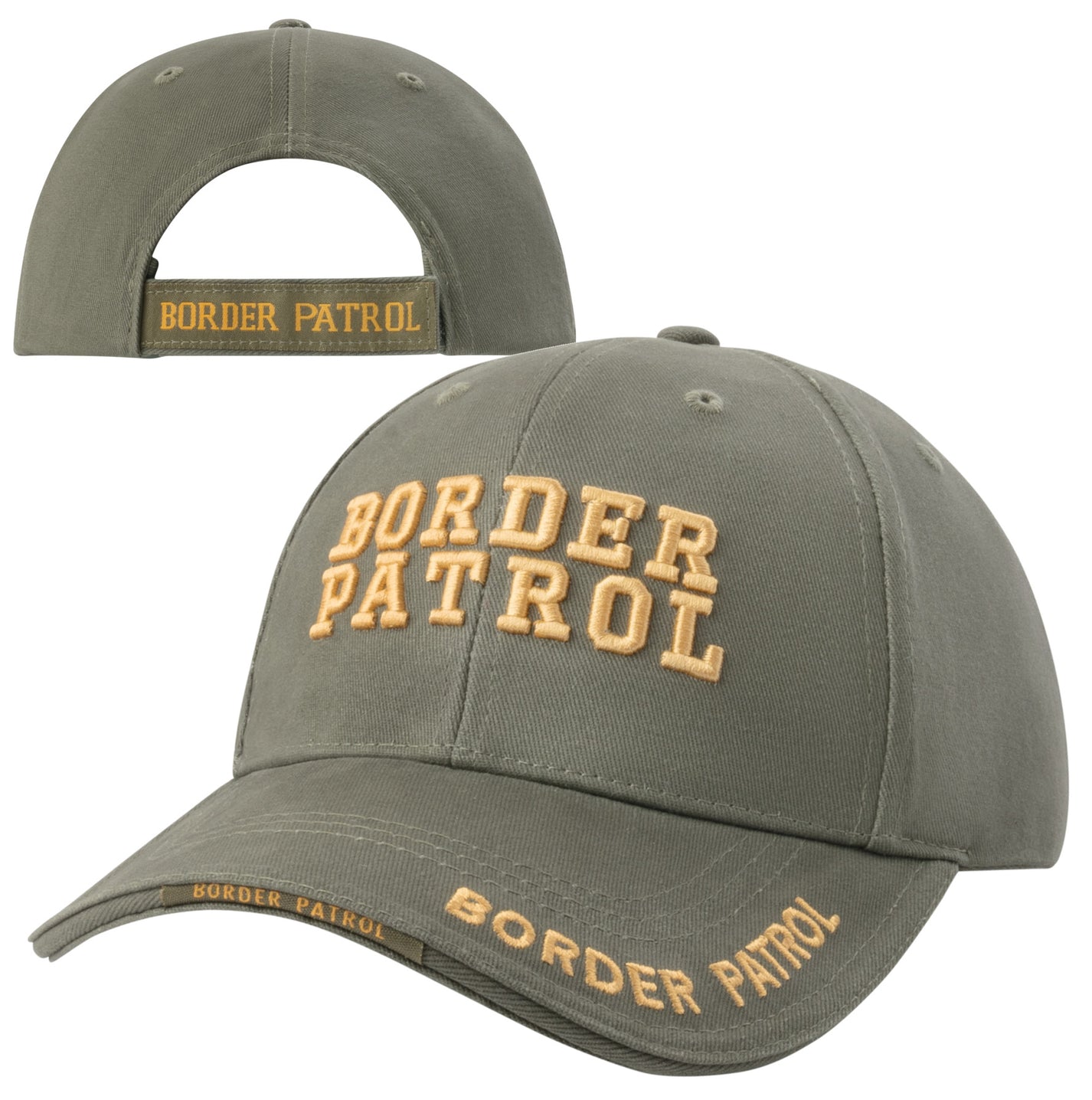 Border Patrol - Olive Drab - Deluxe Low Profile Baseball Cap – Grunt Force