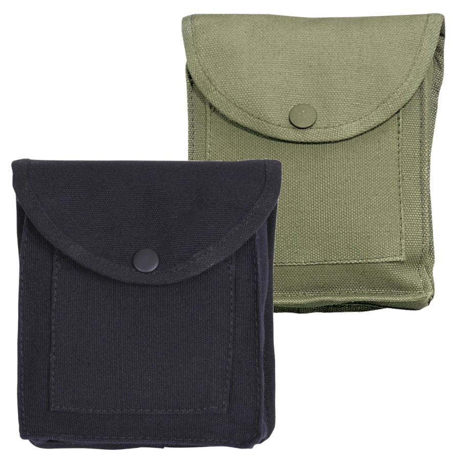 Canvas Utility Pouch w/ Belt Loop - Hiking Camping Compact Pocket Pouches
