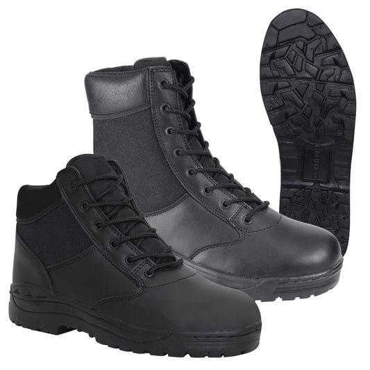 Forced Entry 8" or 6" Black Tactical Boot - Security, Police, SWAT, Work Boots