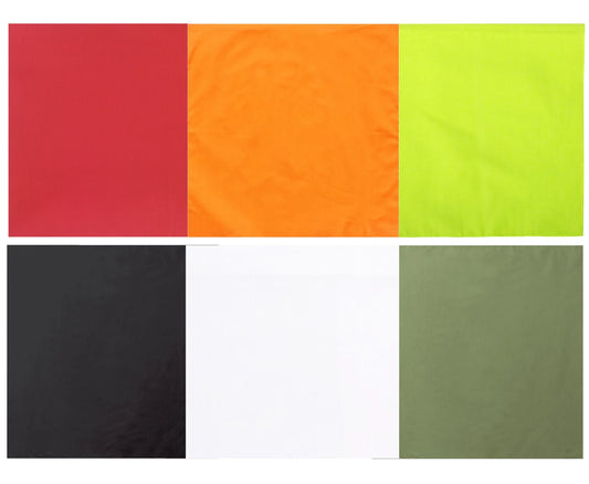 27"x27" 100% Cotton Solid Color Bandana Face & Headwraps Headbands