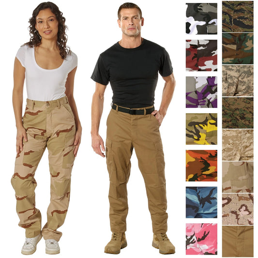 Gi Style BDU Pants - Army Cargo Fatigue Camouflage Camo