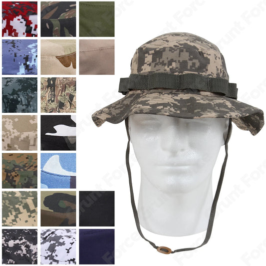 Boonie Hat - Cotton Wide-Brim Bucket Hat