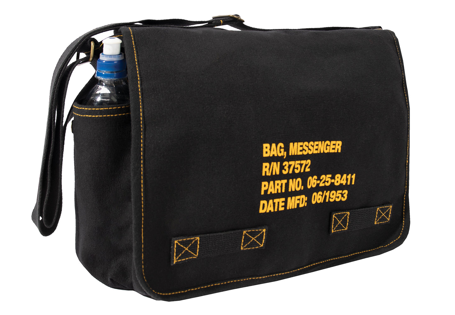 Heavyweight Canvas Classic Messenger Bag with Stencil