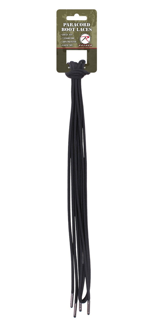 550 lb 7 Strand Paracord Boot Laces - Black or Tan Tactical Boots & Shoelaces