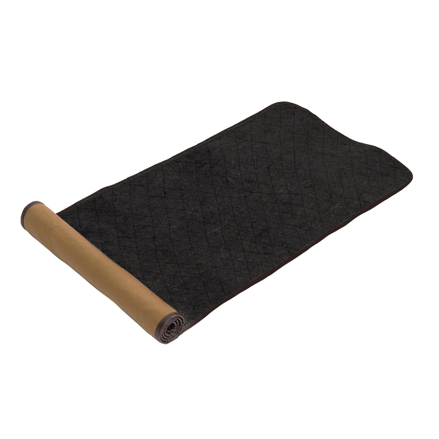 Canvas Cleaning Mat With Optional Pouch - Coyote Brown Roll-Up Gear Mat