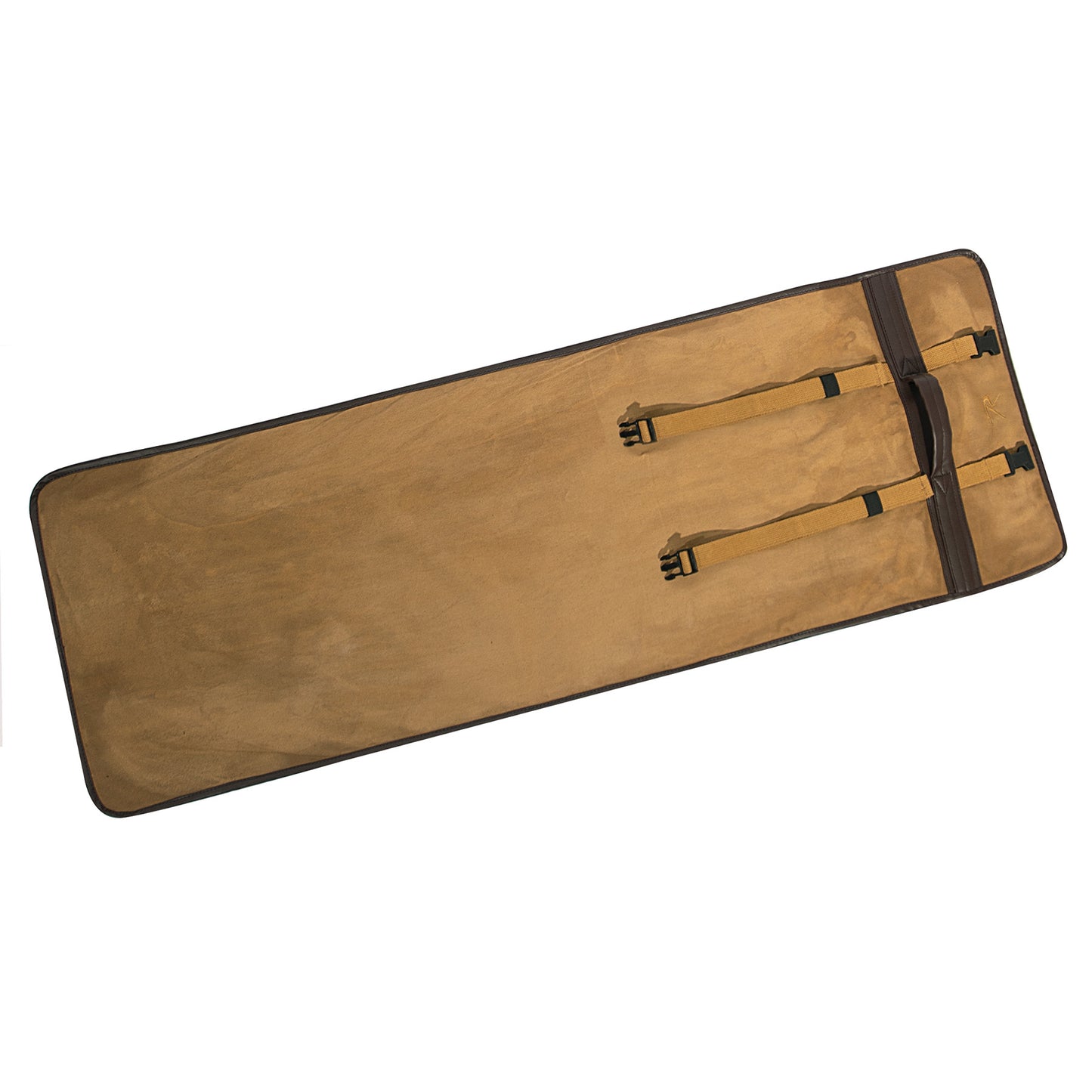 Canvas Cleaning Mat With Optional Pouch - Coyote Brown Roll-Up Gear Mat