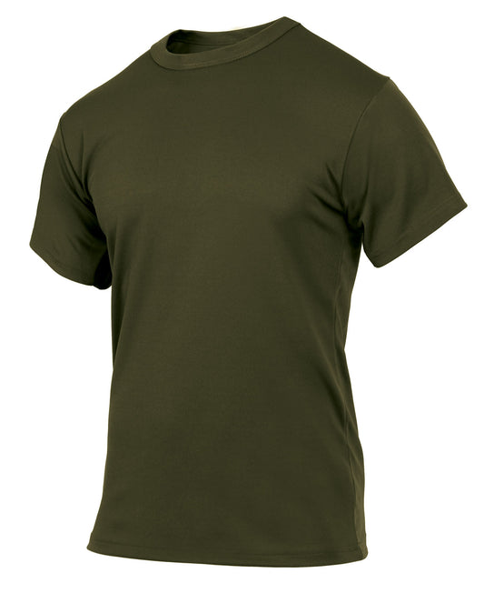Rothco Olive Drab Quick Dry Moisture Wicking T-Shirt 100% Polyester