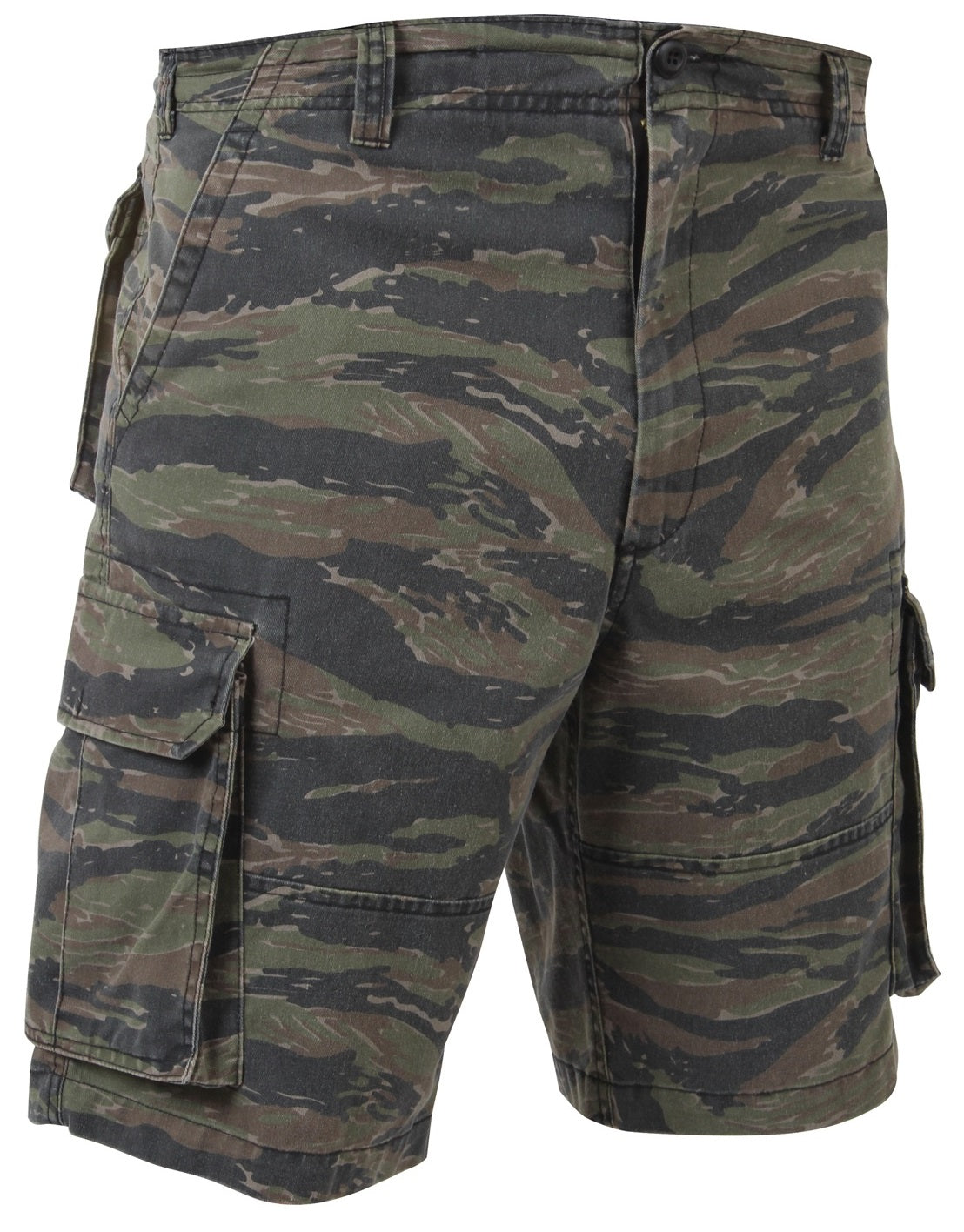 Tiger Stripe Vintage Camo Paratrooper Cargo Shorts - Rothco Vintage Camo Shorts