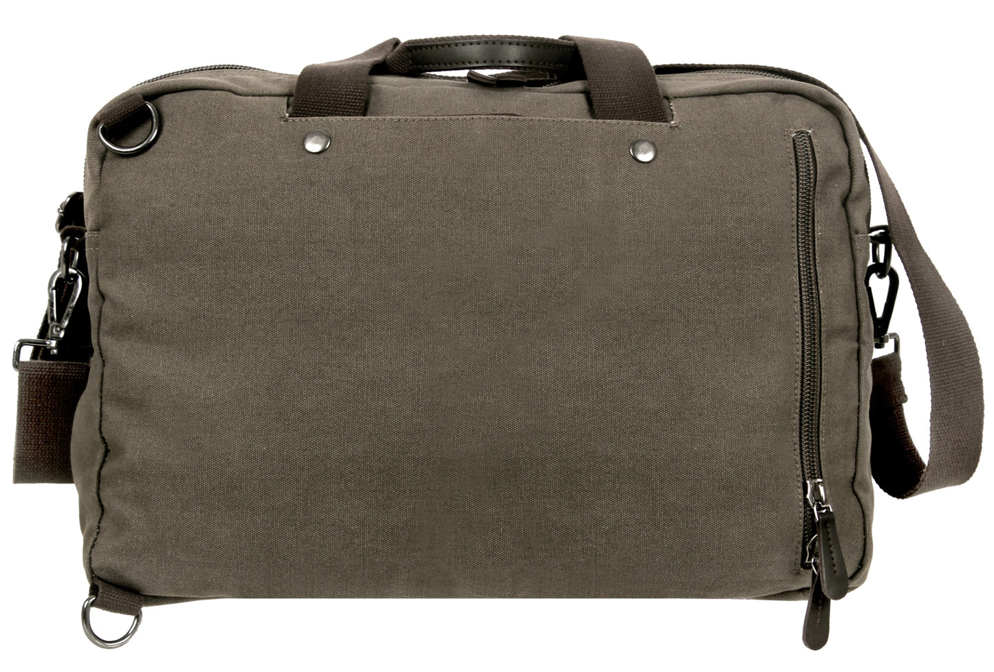 Rothco Canvas Briefcase Backpack - Olive Drab Convertible Briefcase/Backpack