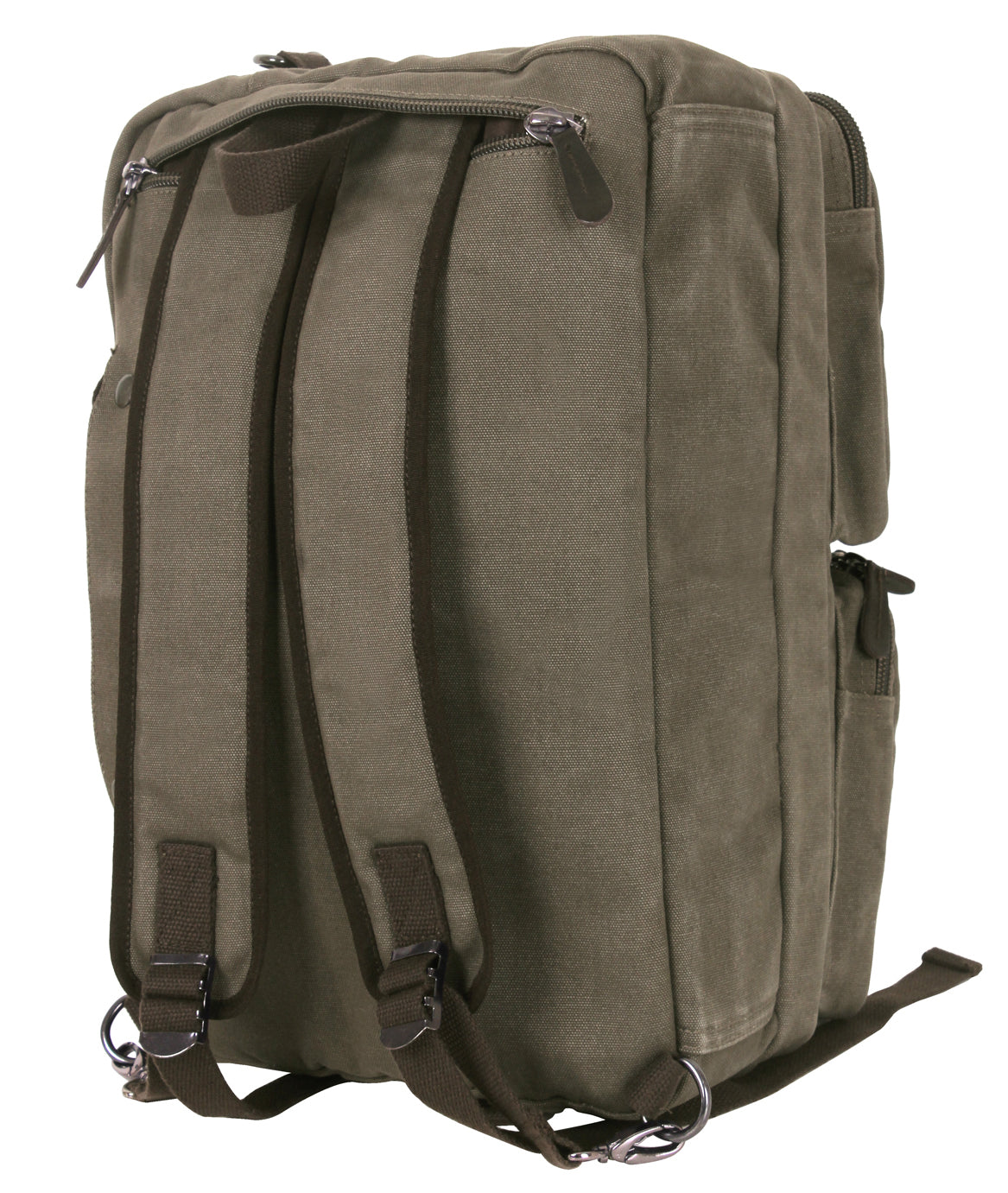 Rothco Canvas Briefcase Backpack - Olive Drab Convertible Briefcase/Backpack