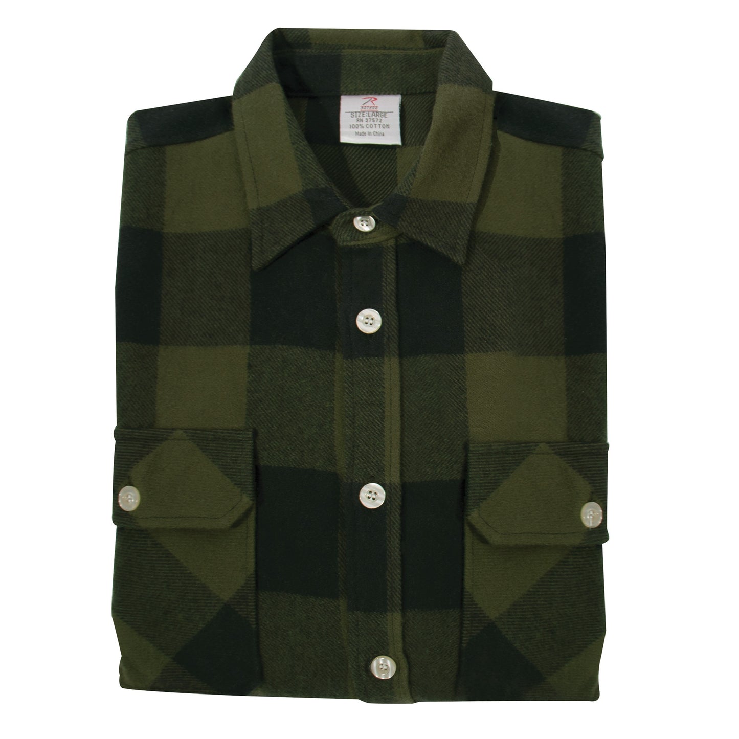 Men's Extra Heavyweight Brawny Buffalo Plaid Flannel Shirt
