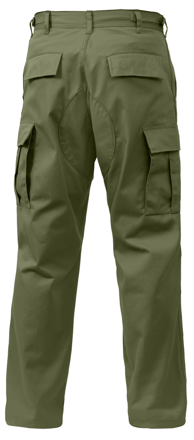 Rothco Relaxed Fit Zipper Fly BDU Cargo Pants - Olive Drab or Khaki or Navy Blue